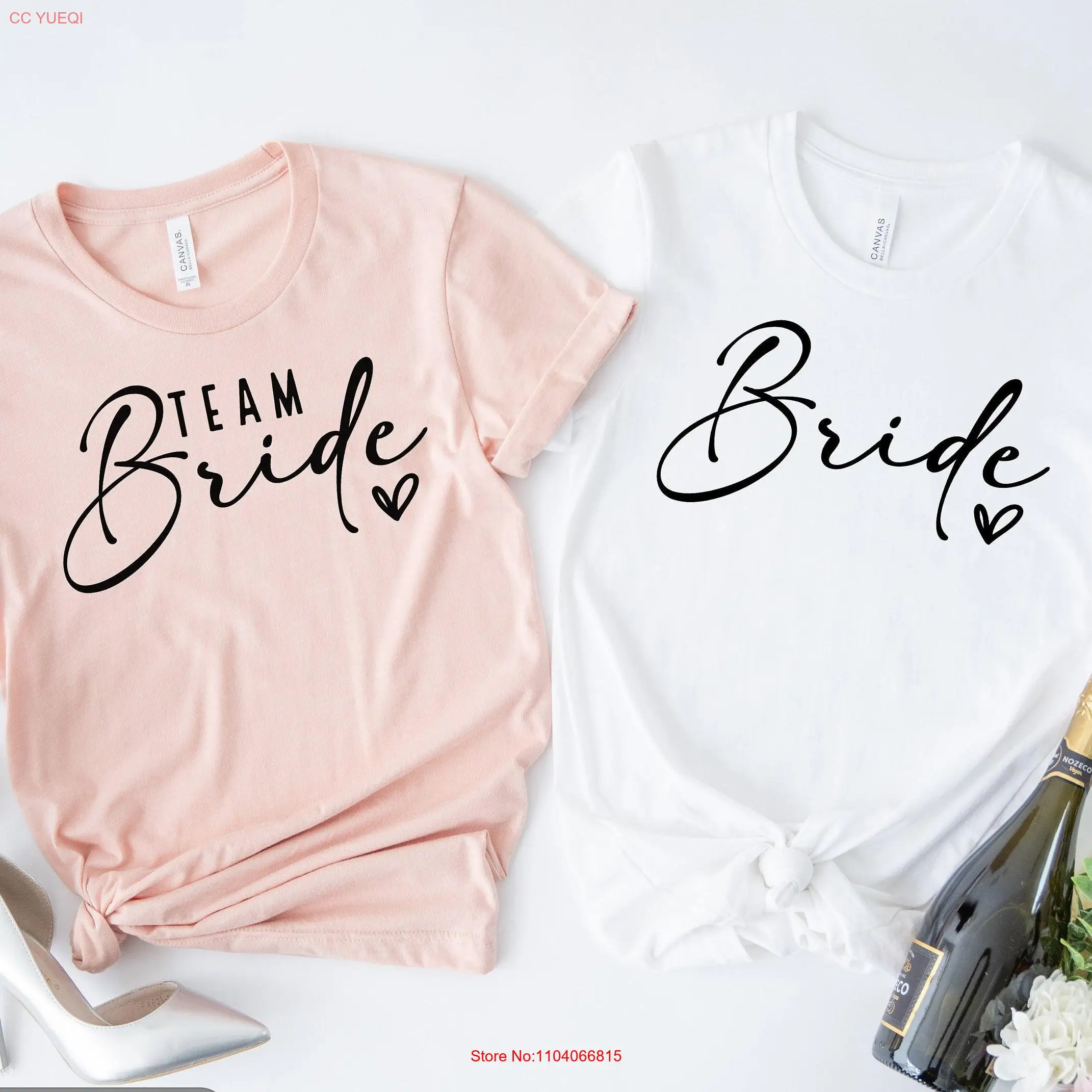 Team Bride T Shirt s Bachelorette Party Bridesmaid Proposal Bridal Shower long or short sleeves