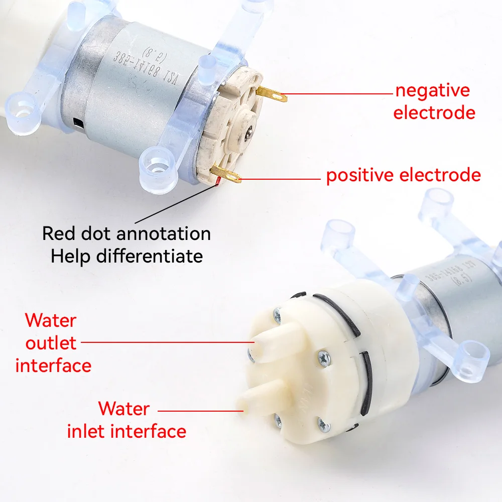 Micro Water Pump Motor 12V Self Priming Pump Silent Electric Diaphragm Pump Micro For Water Dispenser Max Suction 2m Water Pump