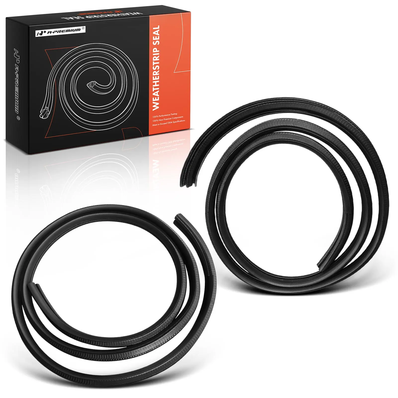 A-Premium 2pcs Rear Driver & Passenger Side Door Weatherstrip Seal for Toyota Camry 2007-2011