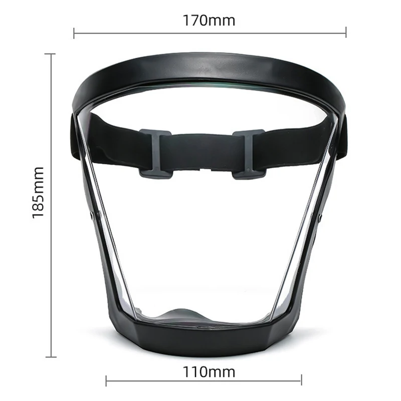 Anti-fog Anti Splash Full Face Protection Anti Droplet Mask Head Wear Glasses Space Spherical Goggles Full Face Protective Glass