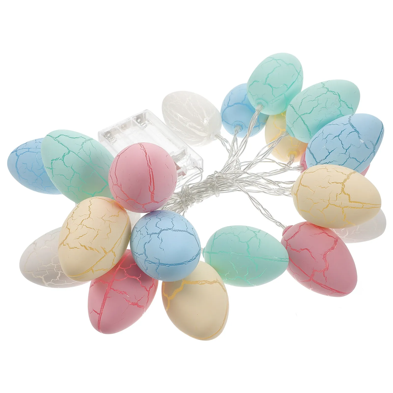 

Светодиодная гирлянда в виде пасхальных яиц для украшения двора, ворот, деревьев, газона, разноцветная, для вечеринок, свадеб, праздников