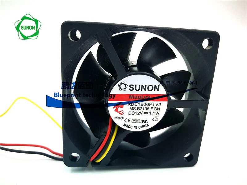 Neues kde1206ptv2 Magnet lager 12v 1,1 w maximale Luftstrom rate 6cm Computer gehäuse Lüfter