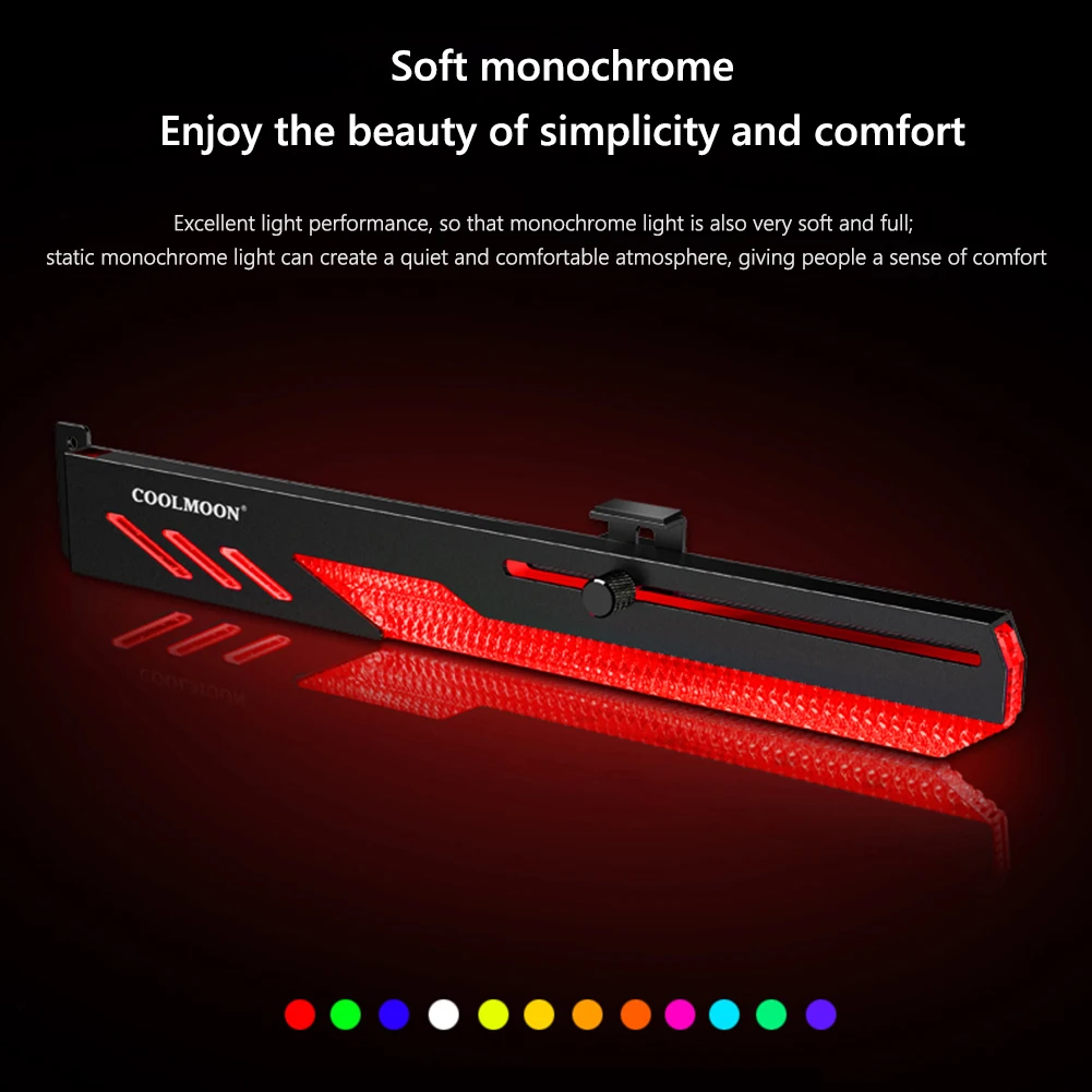 Wspornik karty graficznej ARGB uchwyt do stojaka wideo poziomy uchwyt ze stopu aluminium GPU regulowany Jack pulpit PC Case akcesoria