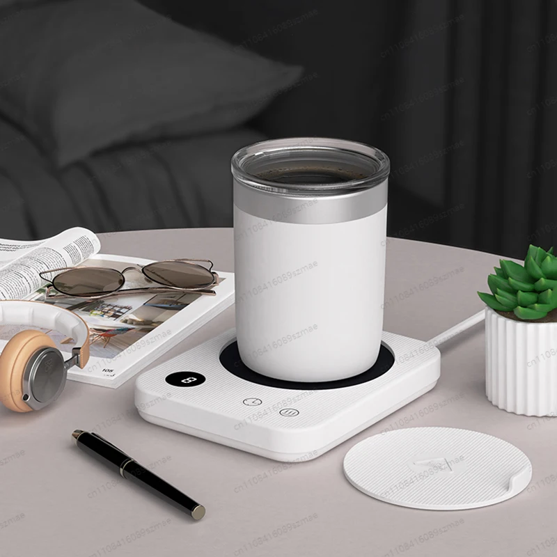 

Умная подставка для кружки с таймером, 3 режима нагрева и автоматическим включением/выключением, поддерживает температуру чая и молока, защита от перегрева