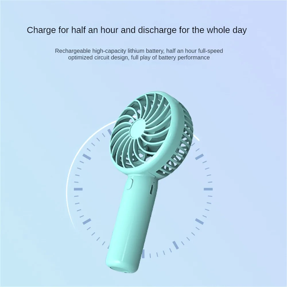 Portable Fan Mini Handheld Electric Fan Usb Rechargeable Handheld Small Pocket Fan for Home Outdoor Travel Camping Air Cooler