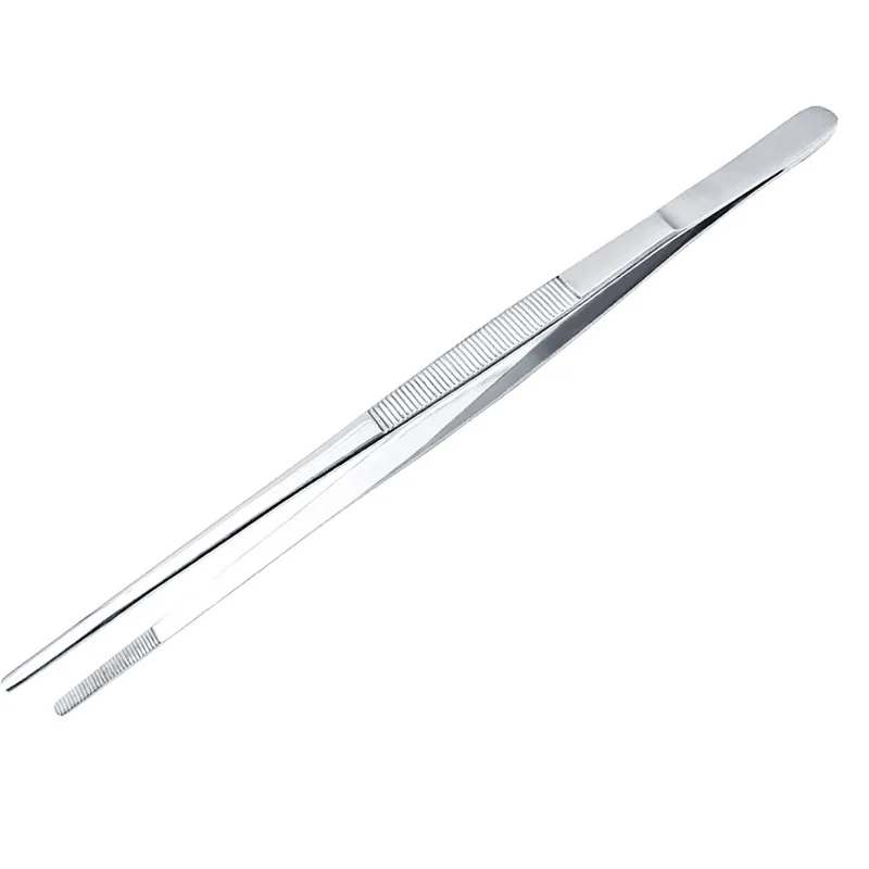 Surgical Stainless Steel Ophthalmic Round Head Hooked Textured Unhooked Flat Tweezers Toothe