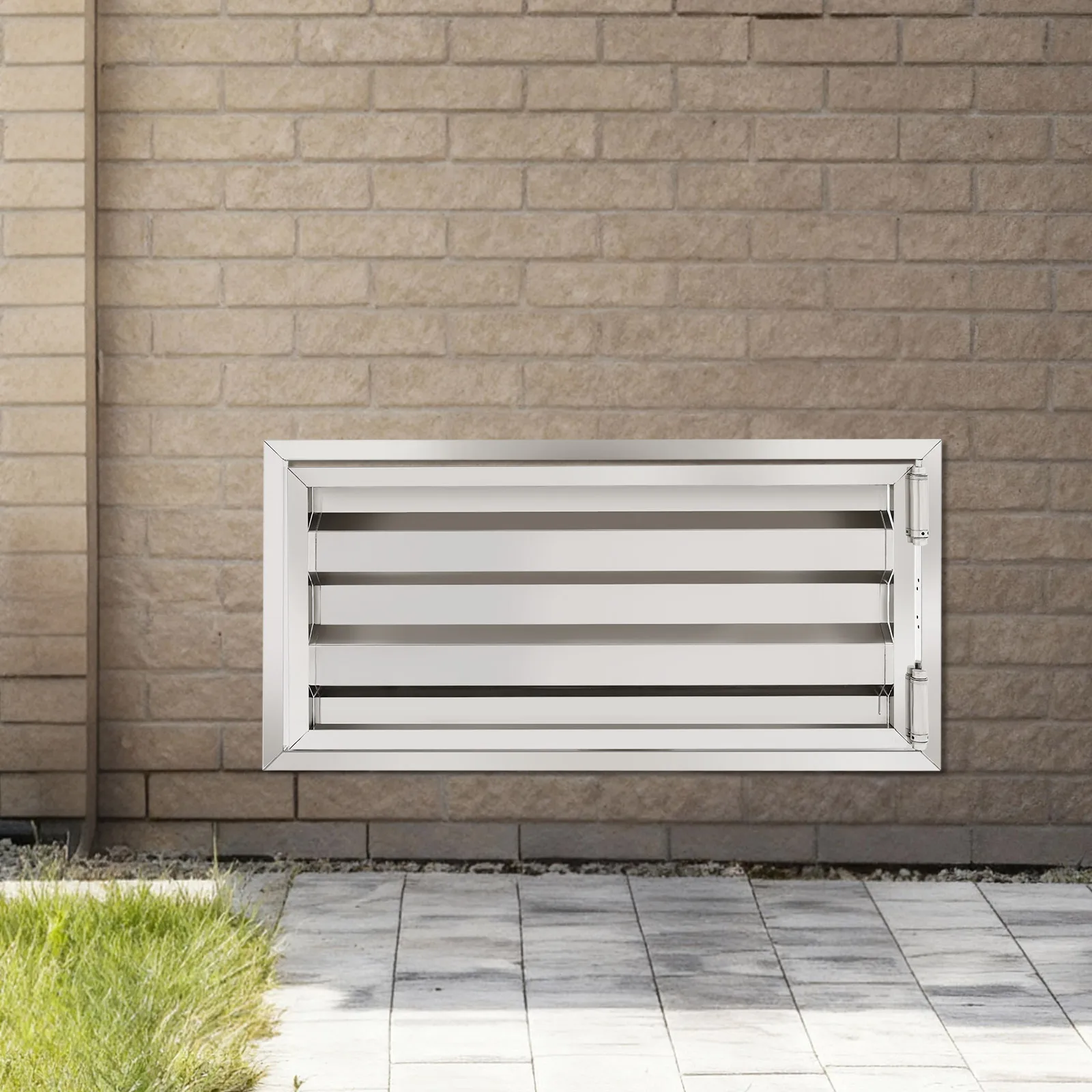 Stainless Steel Crawl Space Access Door, 32x16in Removable Structure Design for Easy Use for Attics, Basements, Vents, And Etc