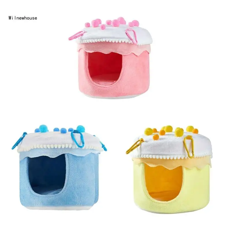 

Pet Bird Cage Nest Plush Bed for Small Birds Cake Bird Hammock Bed Nest Dropship