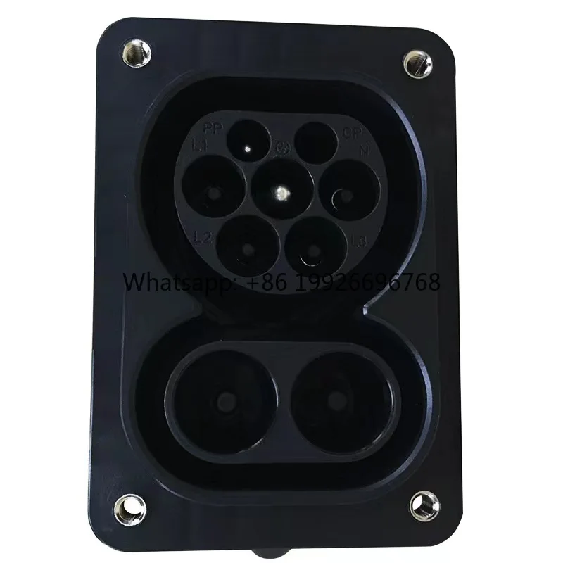 

Разъем для зарядки электромобилей CCS2 DC, стандарт IEC 62196, 63А, 80А, 125А, 150А, 200А, для установки на боковую часть автомобиля