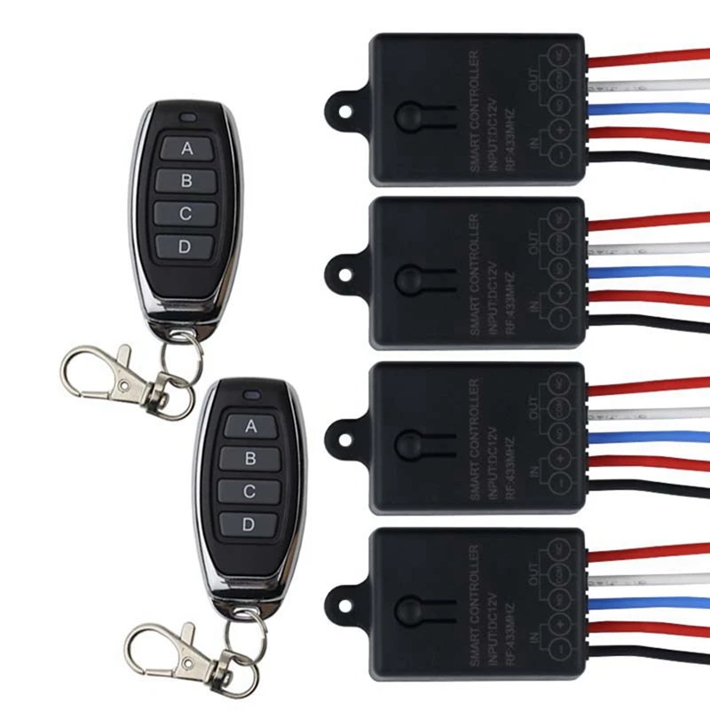 Top Deals 433Mhz DC 12V 1CH Universal Smart Home Wireless RF Remote Control Switch Relay Receiver Module And 433 Mhz Transmitter