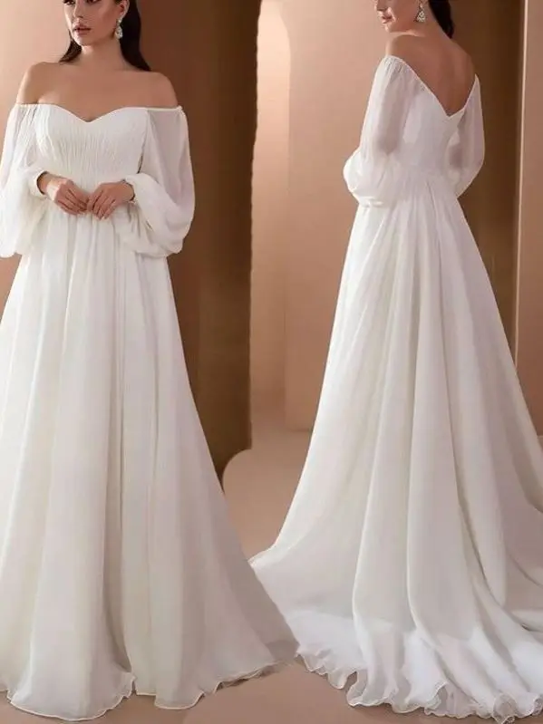 

Pure Color Bodycon Dress One Shoulder Long Cross-Border Gown mid Waist Chinoiserie Style Wedding Dress for Women