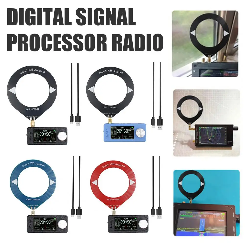 

0.5-108mhz Portable Radio LSB USB AM FM Pocket Mini Radio 1.9inch IPS Screen All Band Radio Receiver With Antenna