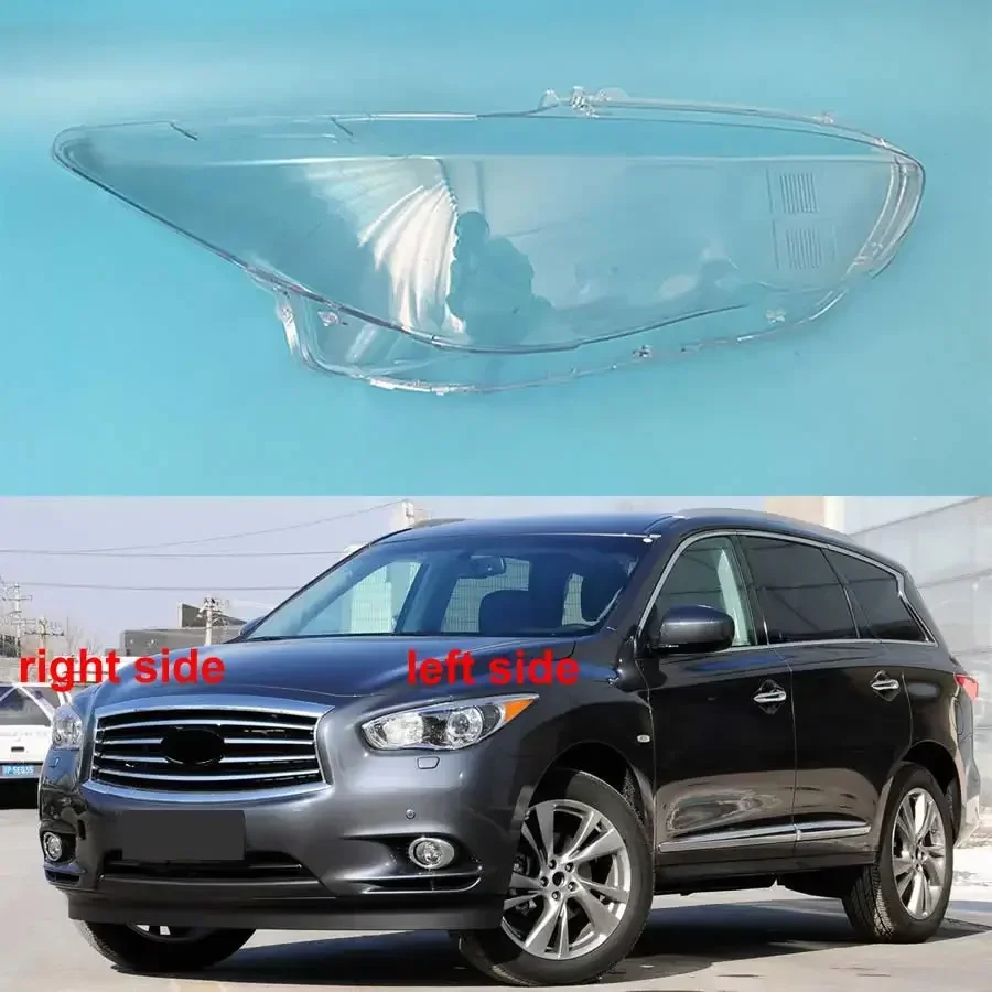 

For Infiniti JX35 2013 Front Headlight Cover Transparent Mask Lens Headlamp Lamp Shell Replace Original Lampshade Plexiglass