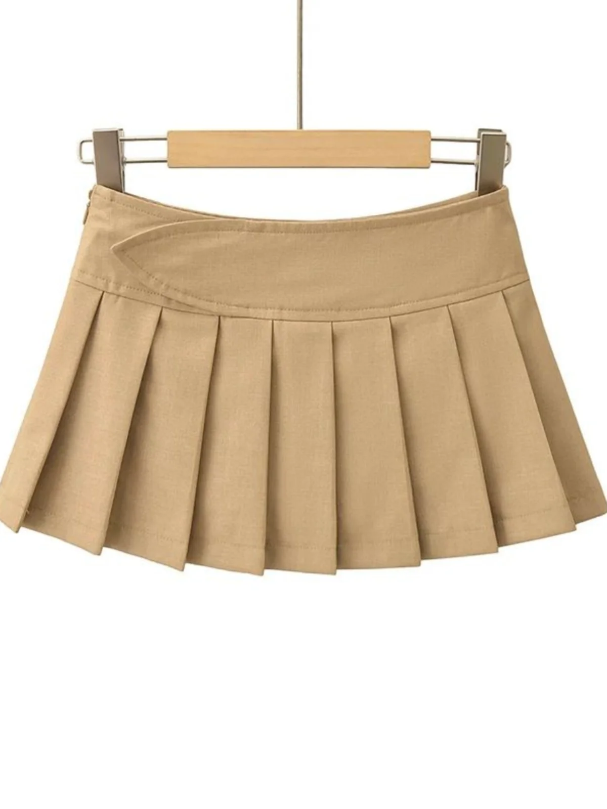 Damska spódnica Slim Aline Pleated ort Color High Waist Street Sle A-Line Summer Collection