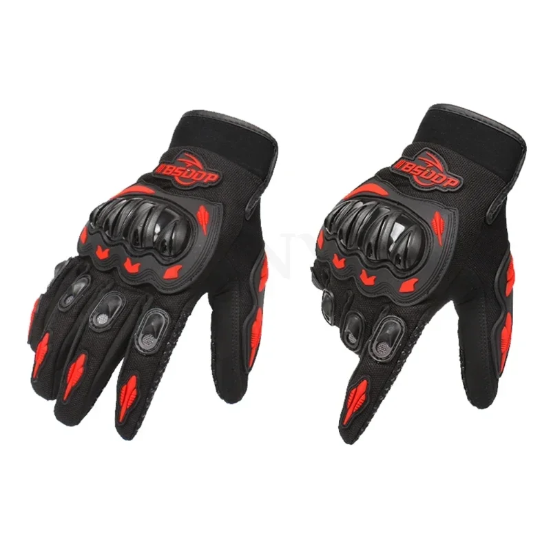 Gants de Moto Universels en Cuir group, Couleur Noir, Blanc, Équipe de Course sur Route, Été, Hiver