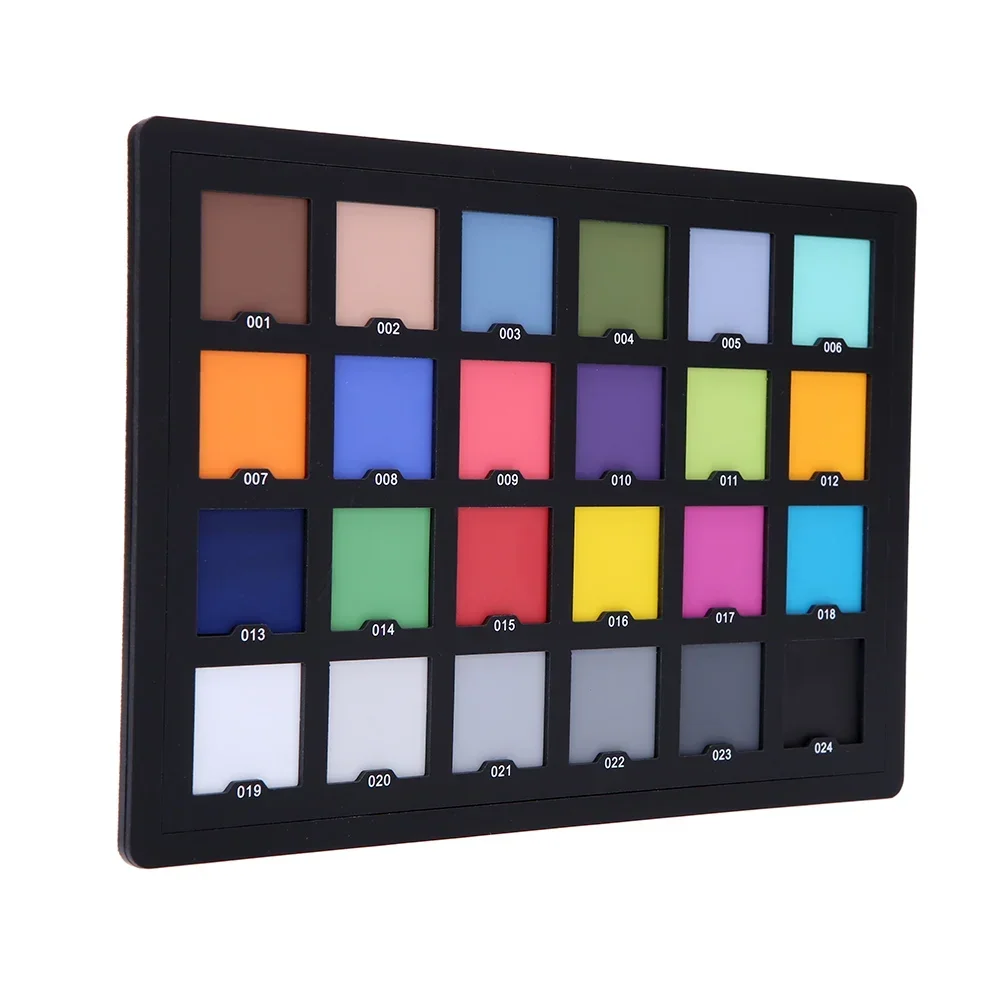 

Professional 24 Color Card Test Color Balancing Card Palette Board for Flash Studio Speedlite Superior Digital Color