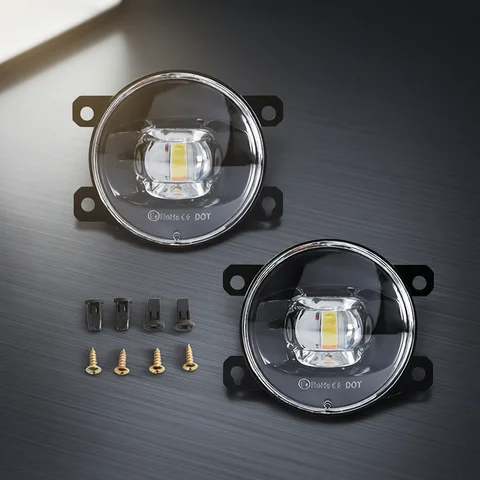 LED Fog Light For Citroen Ford Honda Suzuki Isuzu Mitsubishi Renault Auto Car Fog Lamp 8000LM 30W White Yellow 12V Waterproof