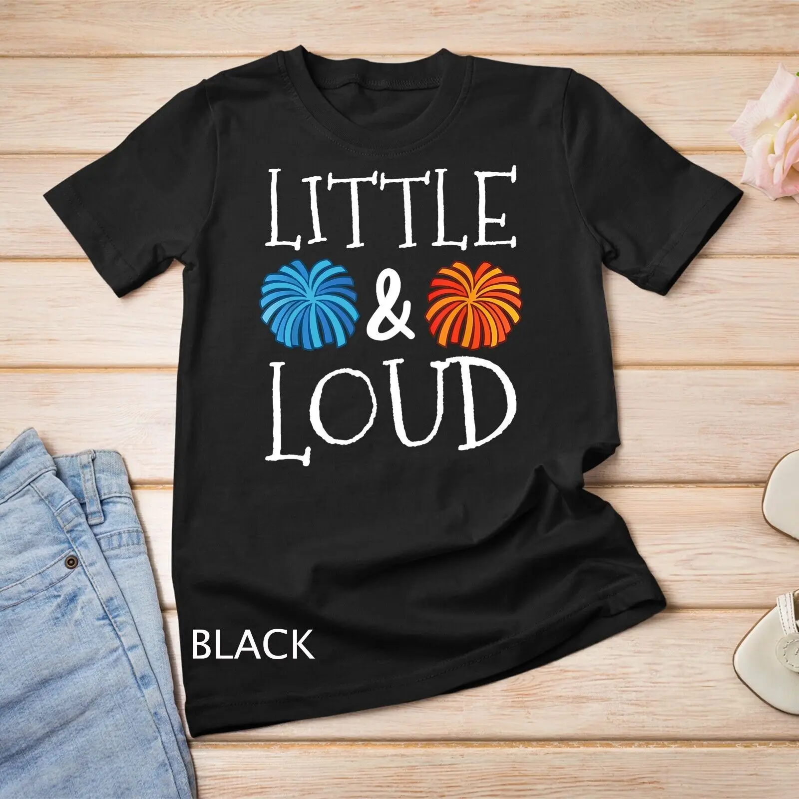 Little And Loud Funny Cheerleader Cheer Squad Cheerleading Unisex T-shirt