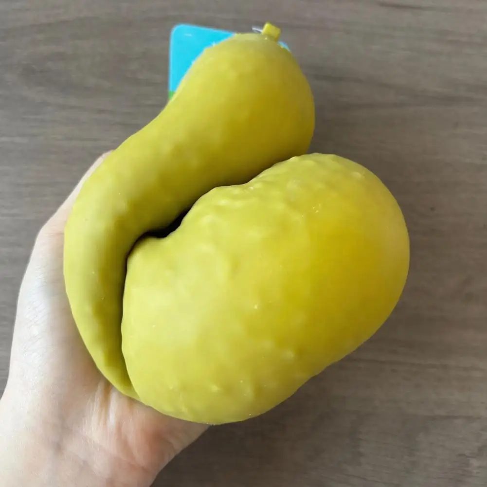 Soft Tpr Stress Ball Pickled Cucumber Squeeze Toy Soft Fidget Stress Relief Stretchy Anxiety Relief Party Favor Toy for Kids