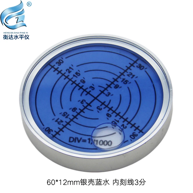 Metal universal level inner scribed level bubble 60 * 12mm high accuracy