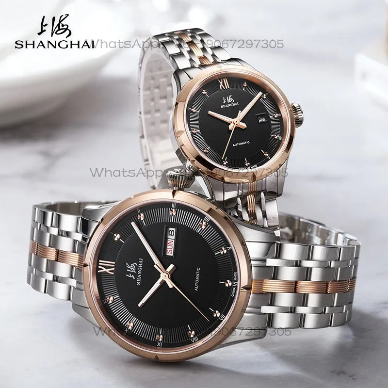Time Island Watch 1 Store Shanghai Watch Couple  Automatic Mechanical Watch Casual Waterproof Luminous