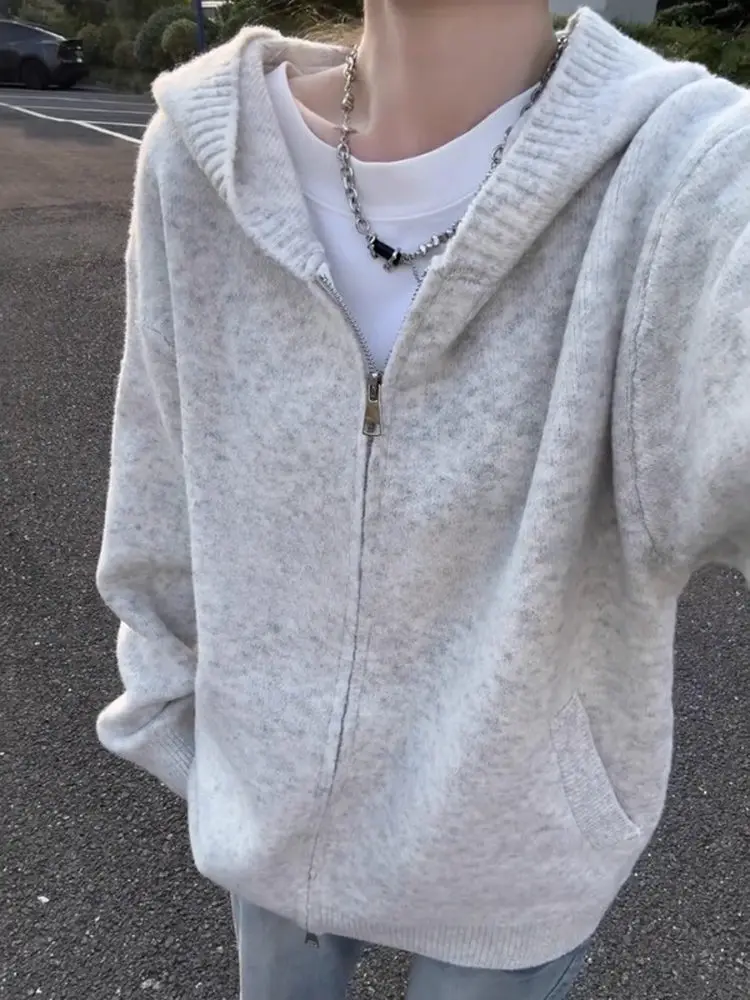 

Cleanfit Men's Hoodie Knitwear Casual Loose Fit Autumn Winter Lazy Sle Open Cardigan Couples Outerwear Soft Polyester