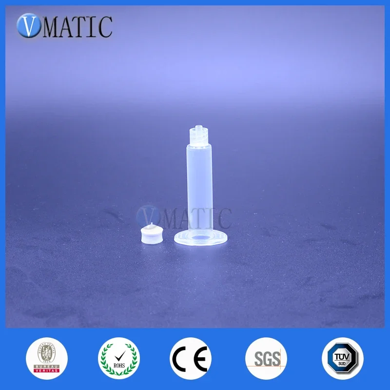 Free Shipping 5cc 5ml US Style Glue Dispenser Dispensing Pneumatic Syringe Transparent Plastic Syringes With Piston