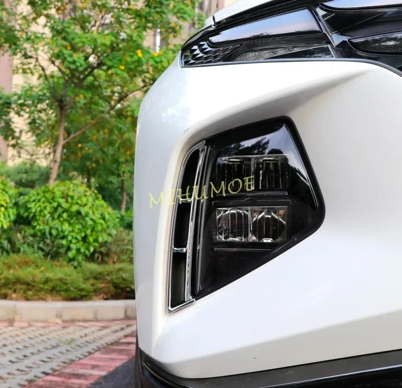 لشركة هيونداي توكسون 2021 2022 2023 سيارة الجبهة الضباب الخفيف الزخارف الوفير غطاء مدخل الهواء كروم لامع