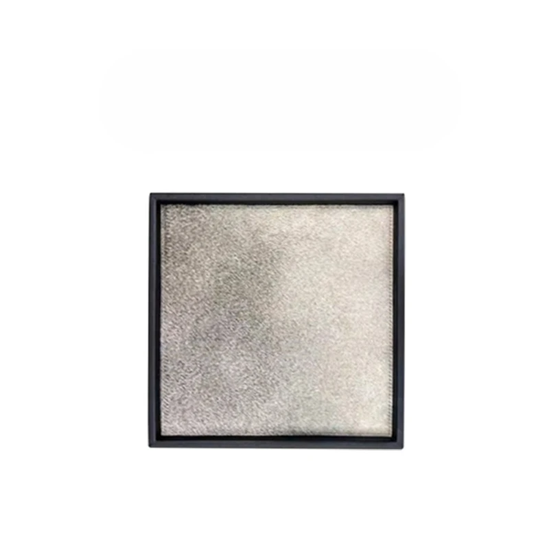 Light luxury gray horsehair tray modern model room living room dining room tray Nordic simple aromatherapy tray decoration