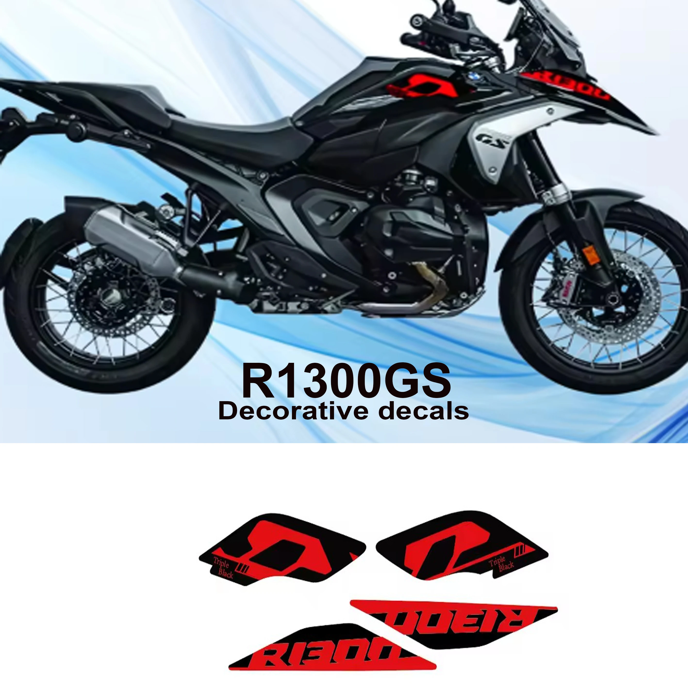 

Decals R1300GS Fairing decal kit specifically designed for the BMW R1300GS motorcycle High-quality 3D vinyl decorative decals