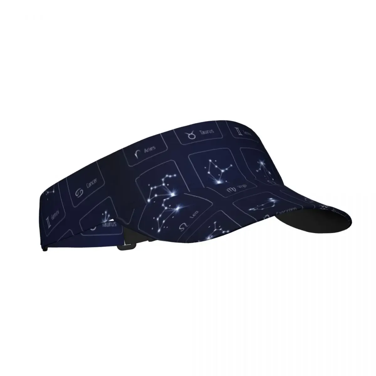 Summer Sun Hat Adjustable Visor UV Protection Top Empty Navy Zodiac s Sport Sunscreen Cap