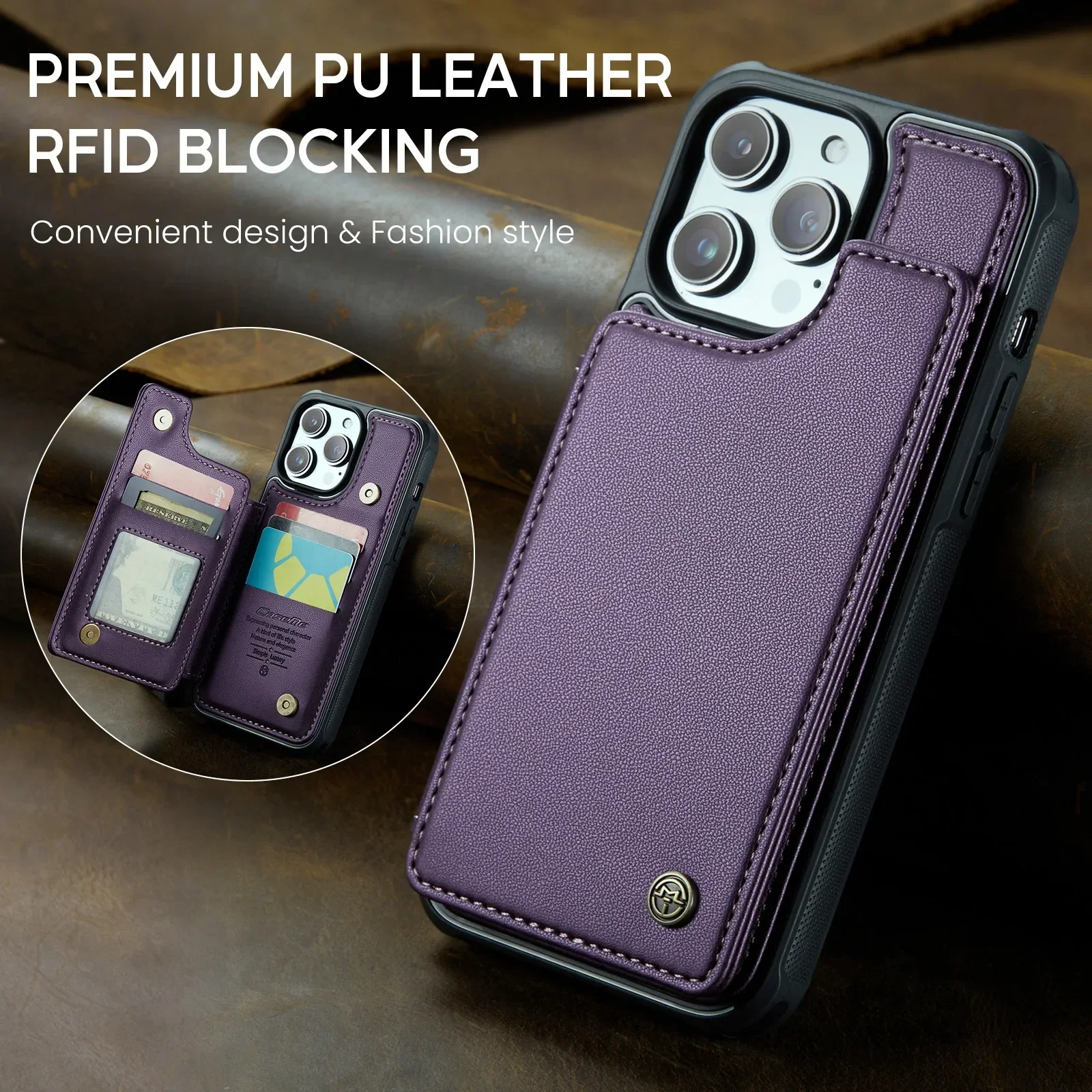 Leichte Luxus magnetische Brieftasche Ledertasche für iPhone 15 Pro Max 14 plus 13 12 11 xs max xr x Stand Brieftasche Kartens teck platz Rückseite