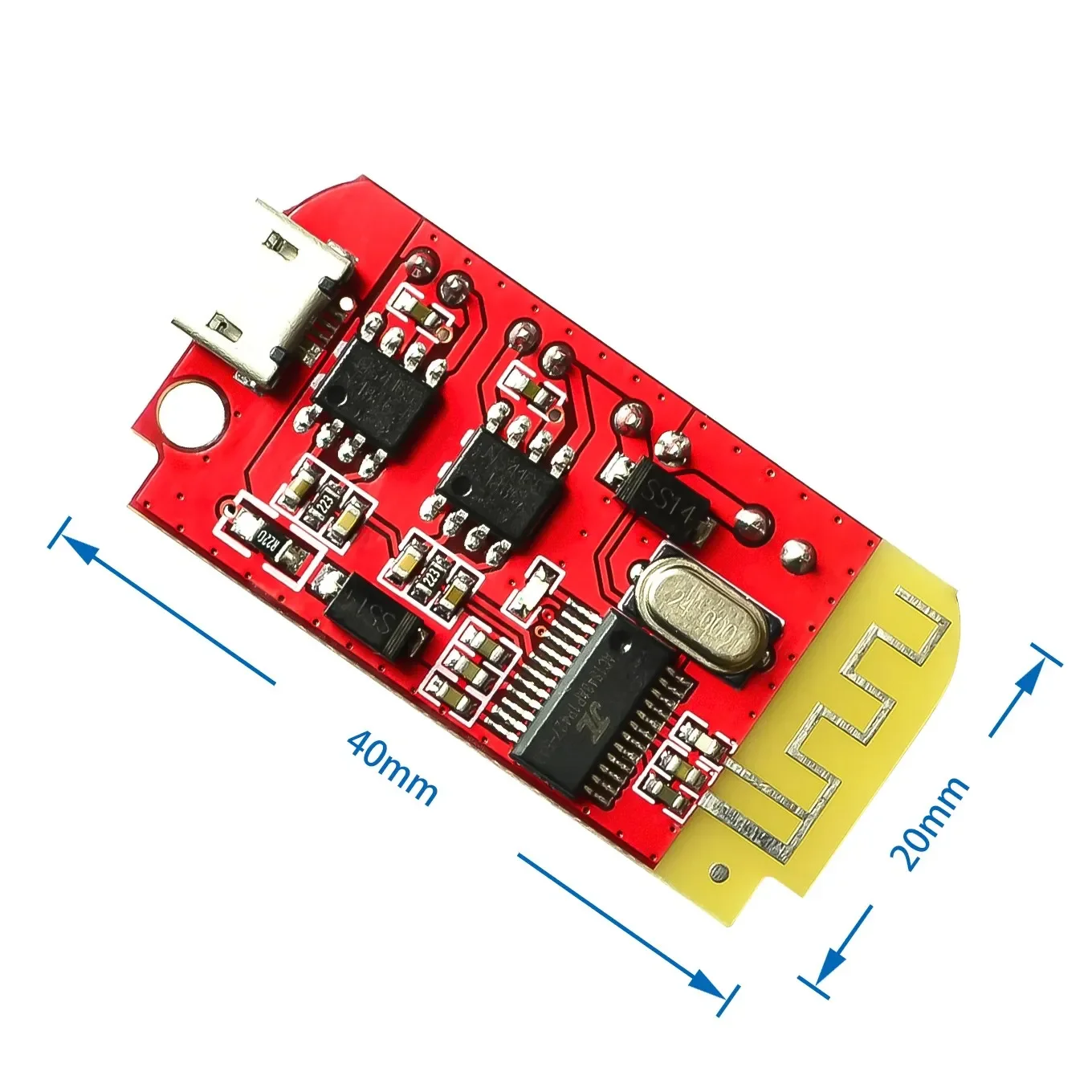 DC 3.7V 5V 3W Digital Audio Amplifier Board Double Dual Plate DIY Bluetooth Speaker Modification Sound Music Module Micro USB