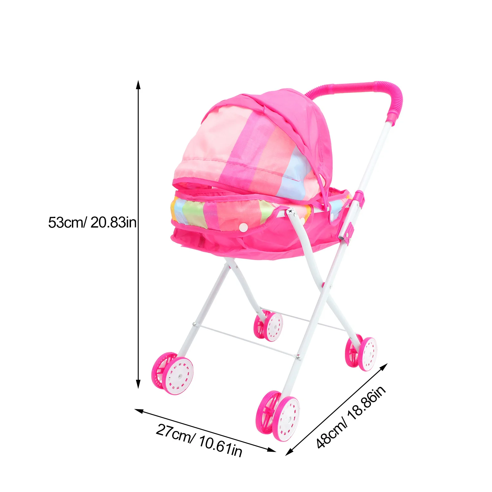 Stroller Carriage Party Games Play Stuff Sundries Rack For Dolls Simulated Movable Small Baby Toys