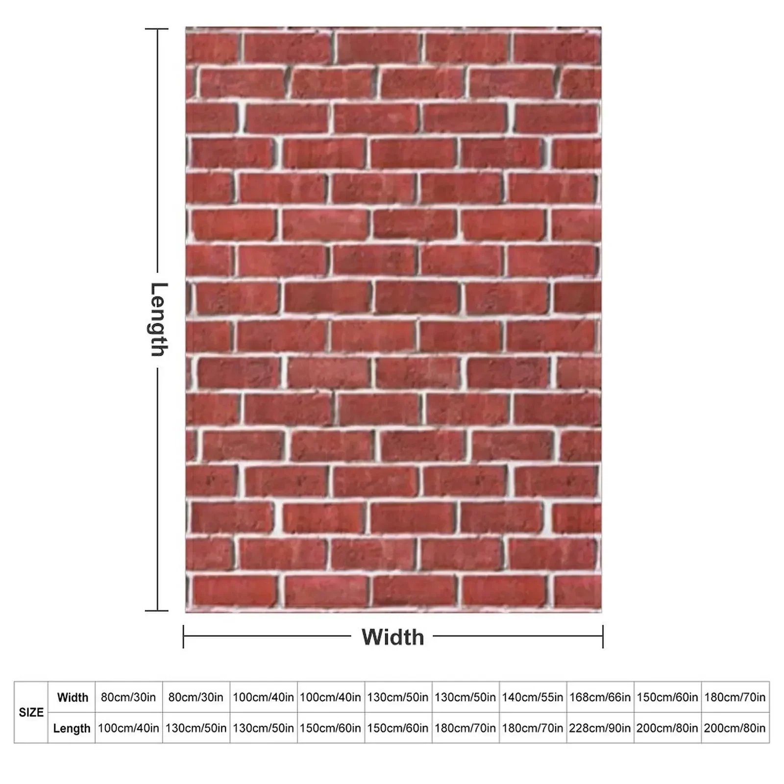 Brick wall Pattern Red Brick Throw Blanket Softest Luxury Thicken For Baby Travel Blankets