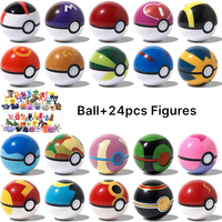 Funny Joy Toys 7Cm Elf Ball 2-3cm Anime Action PokeBall Figures Monster Toy Model Dolls Children Christmas Gift