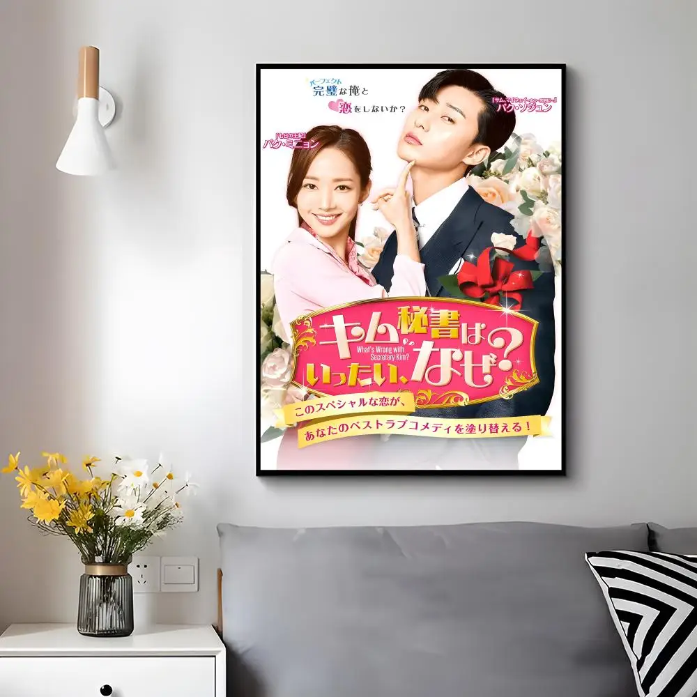 Romantic Comedy W-what's Wrong With Secretary Kim Poster Modern Luxury Wall Poster Home Decor Space Enhancer