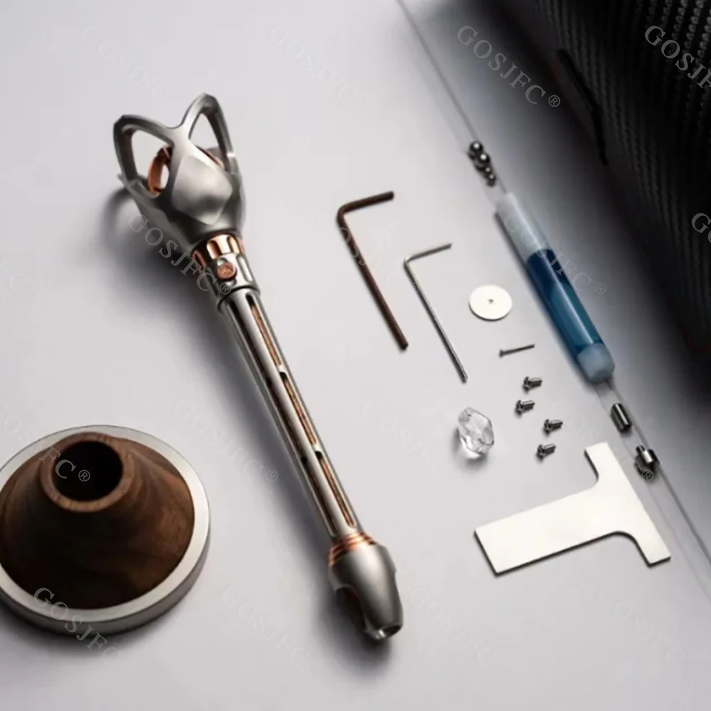 HELDERE BLOED EDC Constantijn Scepter Fidget Spinner Rvs Fidget Speelgoed Voor Volwassenen Originele Ontwerpen Gyro Zirkonium