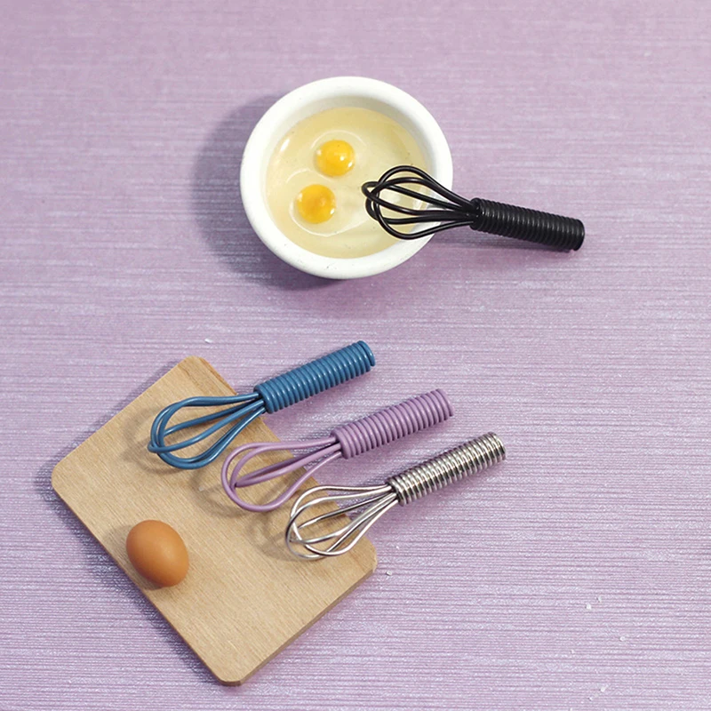 

1:12 Doll House DIY Eggbeater Toy Miniatures Mini Food Accessories Model 1 Set