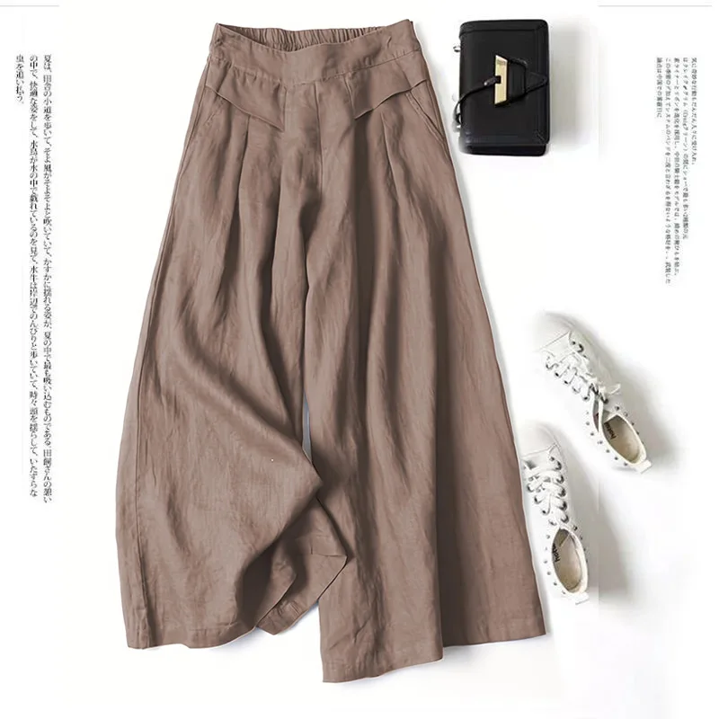 2024 High Waist Wide Leg Pants Women spring Elegant Young Fashion Draped Classic Daily Solid All Match Pantalones OL Females