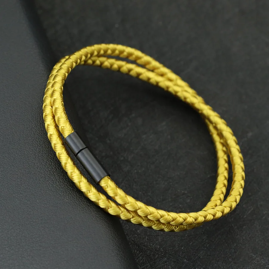 Braided Keel Rope Bracelet Men Personalized Magnetic Braided Model Double Layer Nautical Braclet Gifts For Him Pulseria