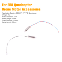 Original Eachine E58 Quadcopter Spare Parts 7mm Brushed Coreless Drone Motor With Gear Connector CW/CCW Replacement Accessories~