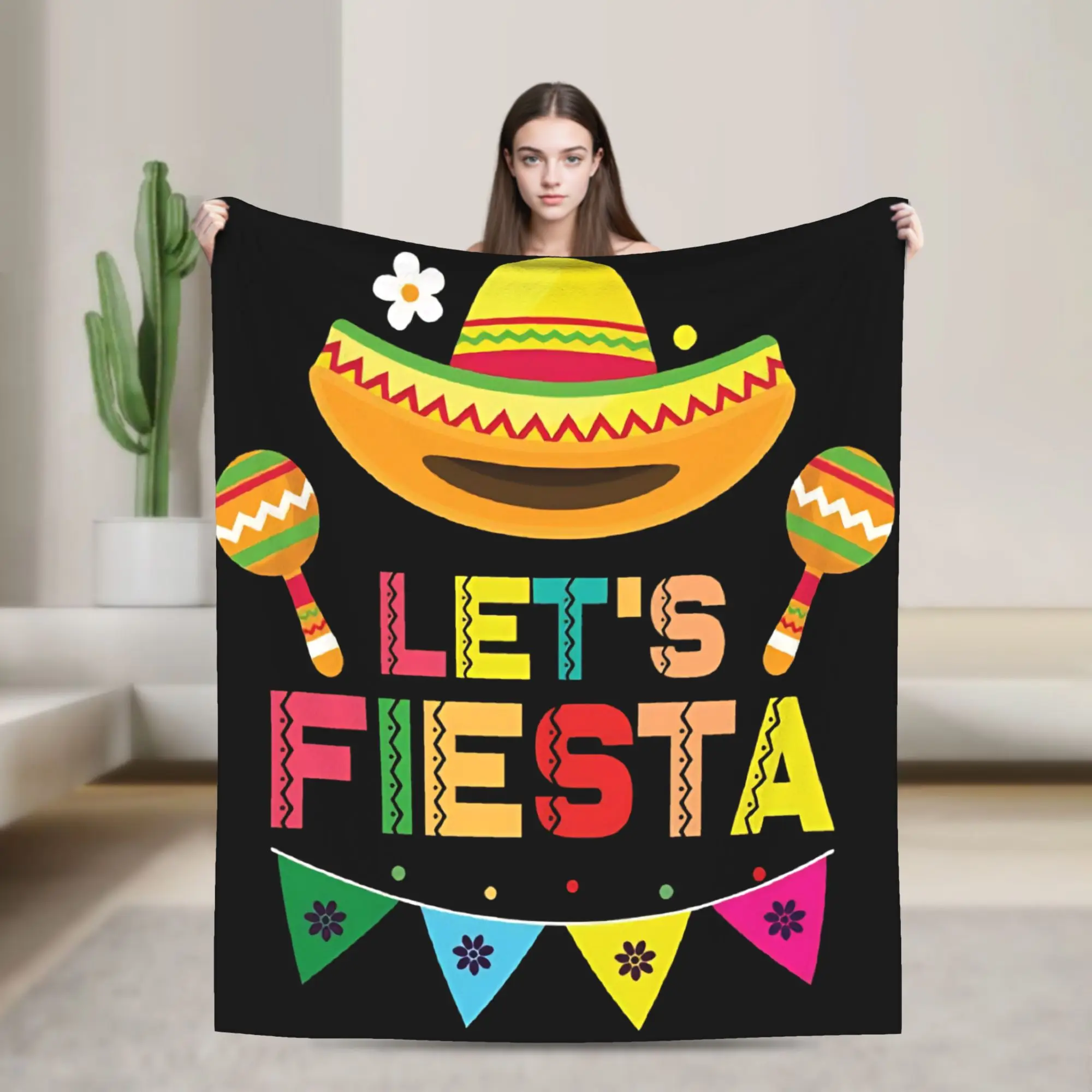 Let's Shift Party Fiesta Warm Soft Blankets Mexican Amigo Cinco De Mayo Plush Bedding Throws Bed Flannel Bedspread Sofa Cover