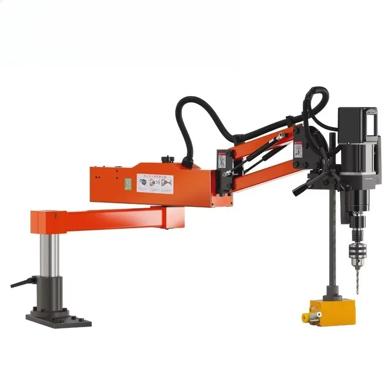 เครื่องต๊าปเกลียวอเนกประสงค์แบบยืดหยุ่น M3-M16 เครื่องต๊าปเกลียวอัตโนมัติ 360 องศา สำหรับการเจาะและต๊าปเกลียวหลายทิศทางเพื่อความแม่นยำ