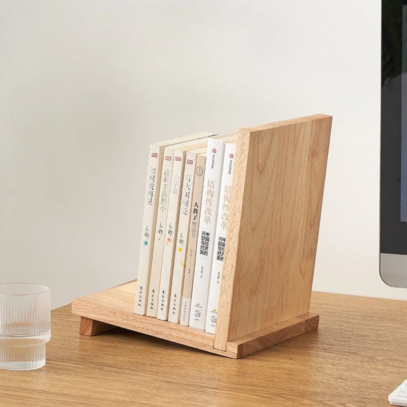 Book Stand Holder Rack Rest X-Shaped Solid Wood Desktop Display for Magazine Recipe Sheet Music Sturdy Adjustable Tilt Durable