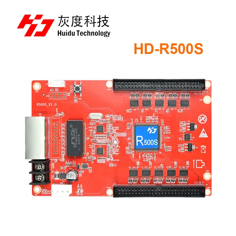 HD-R500S Full Color LED Display Screen Receiving Card 2 Lines 50PIN HUB Port by Huidu R500S