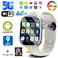 5G/4G Smart Watch 2.13 inch 410*502 AMOLED Screen 3GB+32GB RAM 200W Camera GPS WIFI Google APPS Download Android 9.0 Smartwatch