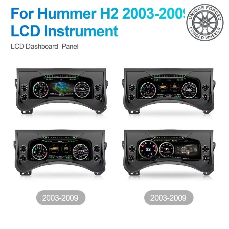 26 StyleFor Hummer H2 2003-209 New Upgrade Car Meter Speedometer Digital Cluster Dashboard Panel Cluster Auto Speedometer