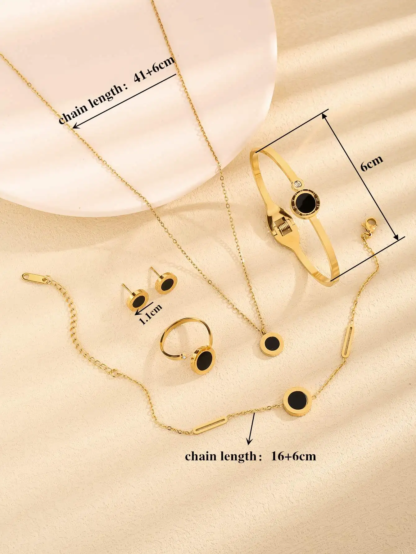 Roman word necklaces girls tide clavicle chain luxury niche necklace temperament pendant set