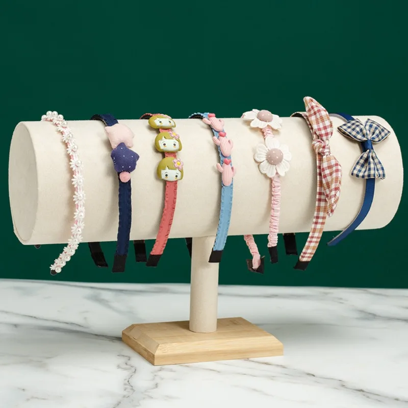 

Velvet Headband Organizer Shelf Wholesale Headbands Display Stand Hairband Bracelet Storage Holder Children's Jewelry Show Rack